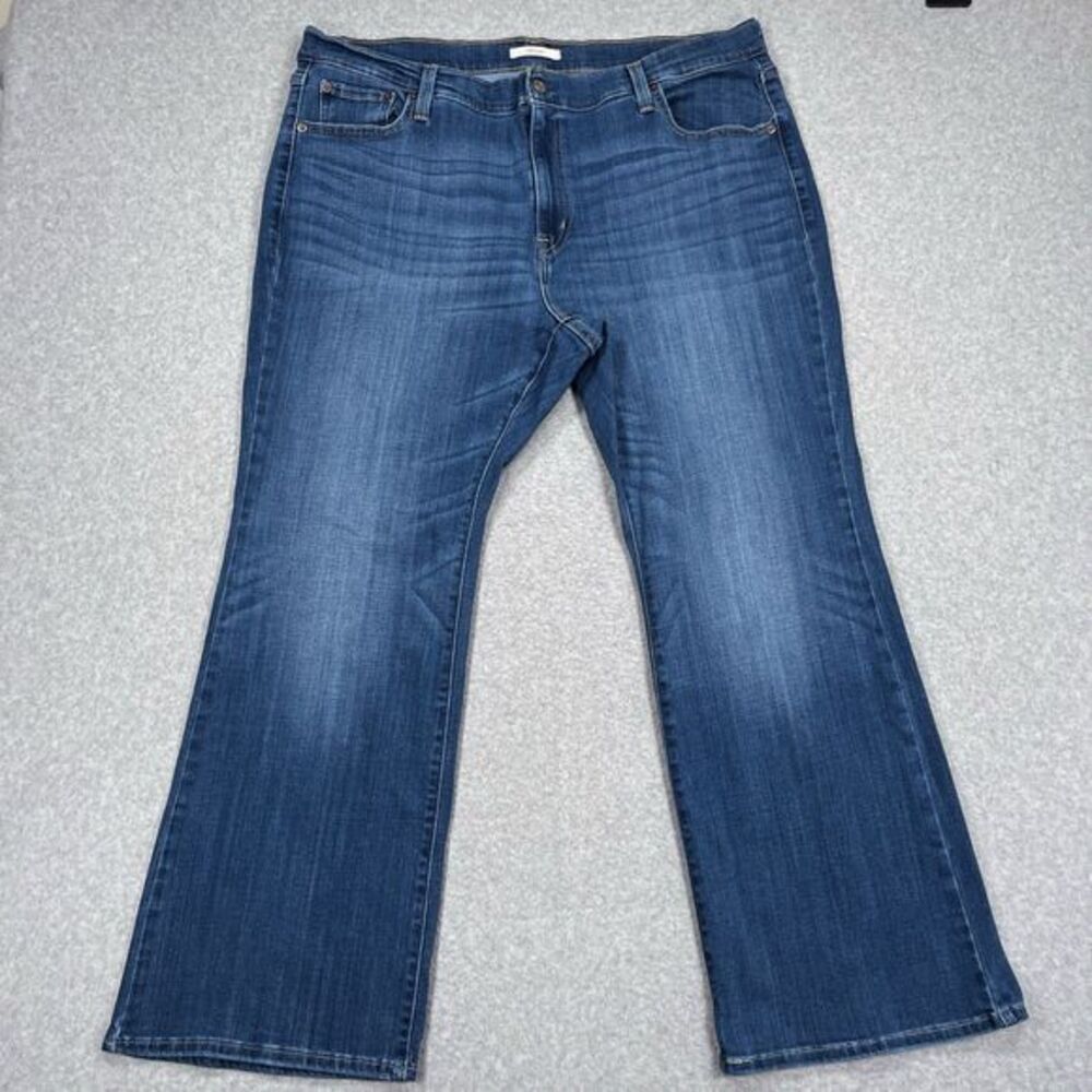 Levis 726 Jeans Womens 40 x 30 Flare Leg Mid‎ Rise Stretch Cowgirl Bell Bottom